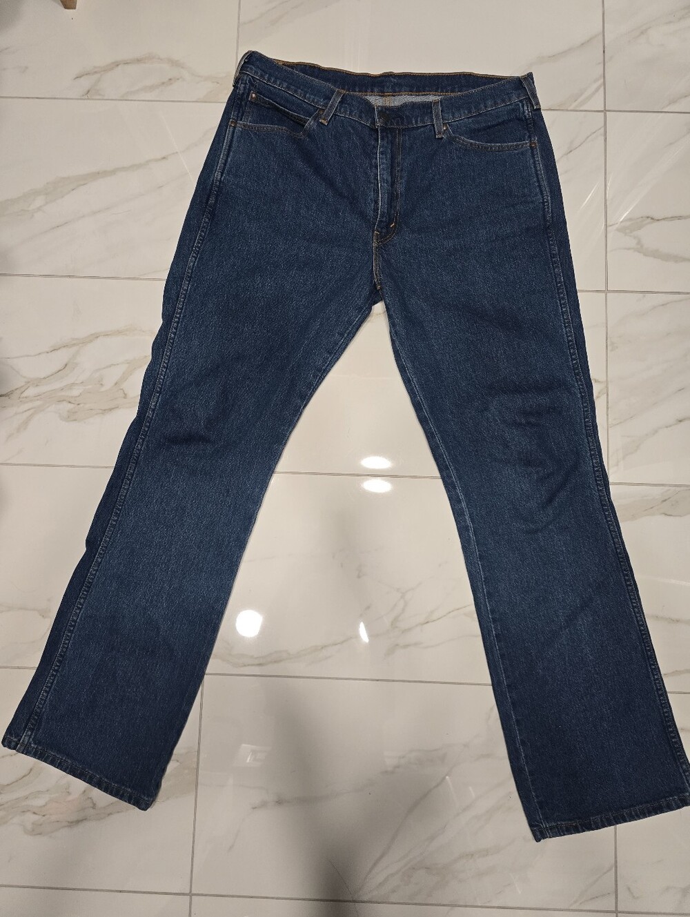 Levi’s 537 Men’s Bootcut Jeans 38x34 Dark Wash Classic Denim - Picture 6 of 7